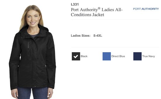 Picture of Syracuse Airport Embroidered Port Authority Ladies All-Conditions Jacket
