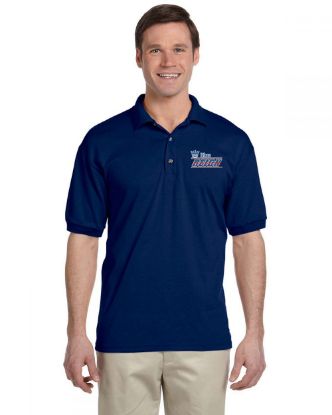Picture of Blue Reign Embroidered Navy Cotton Coach Polo