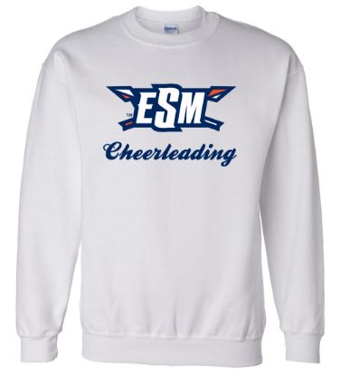 Picture of ESM Cheerleading White Crew Neck Sweatshirt