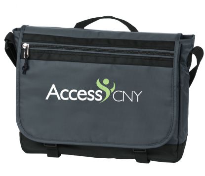 Picture of Access CNY Grey and Black Messenger Bag